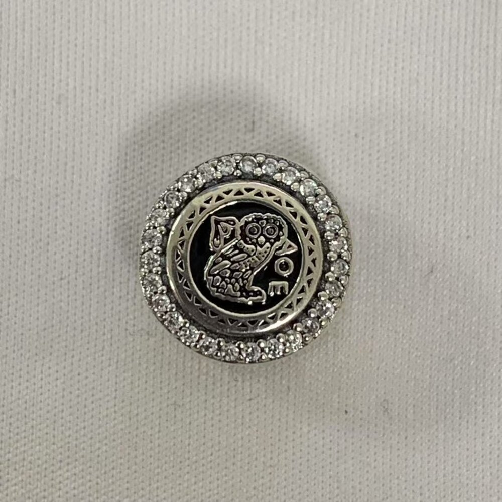 Pandora Greece Greek of Goddess Athena Country Charm, S925 Silver Jewelry